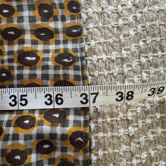 TOCCA Vintage Dress A Line Mini Brown Gold Cap Sleeves Womens 2 - Picture 4 of 5